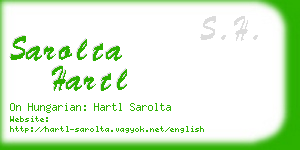 sarolta hartl business card